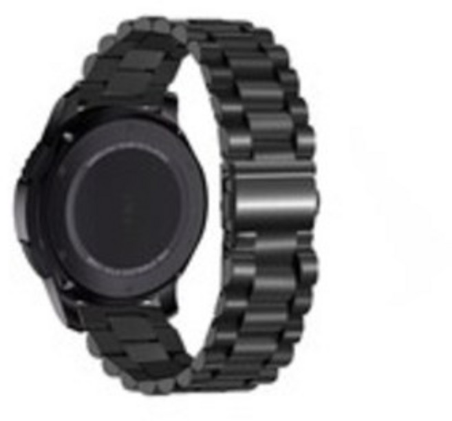 코쿼드 갤럭시 액티브 1/2/워치3/워치4/워치4클래식 20mm 메탈 밴드 (40/41/42mm 호환 가능), 블랙, 1개