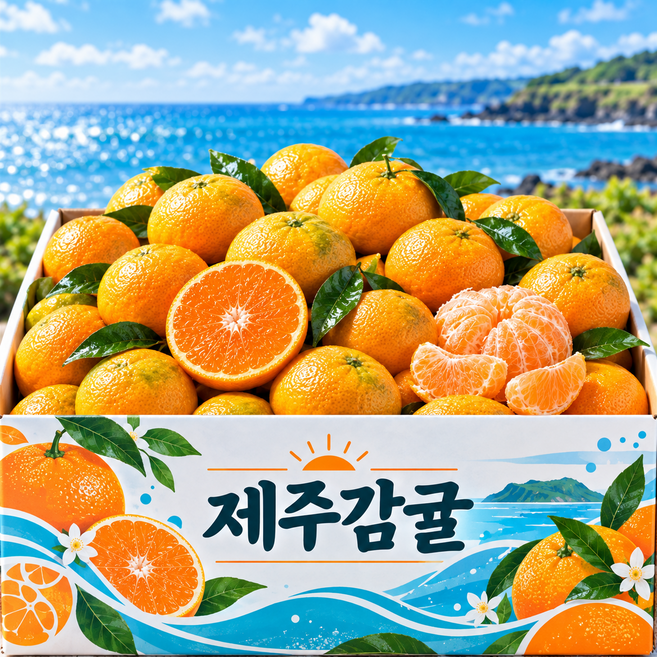 [하루100박스한정] 최대12brix 고당도 제주 감귤, 1박스, (대과) 5kg