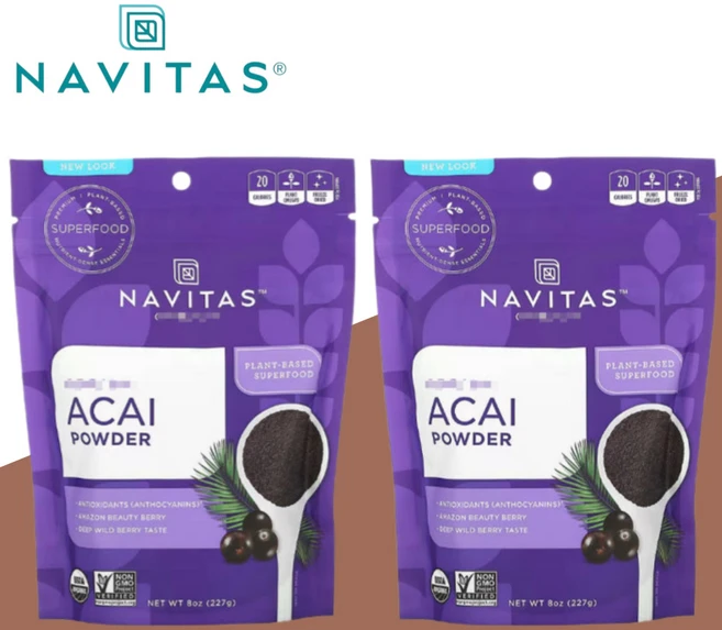 나비타스 아사이 베리 파우더 분말 227g 슈퍼푸드 2개 - 쿠팡