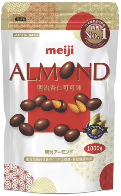 meiji 杏仁巧克力, 1kg, 1個