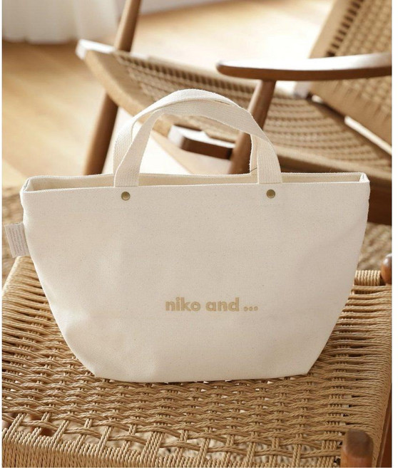 니코앤드 niko and 오리지널 로고 자수 토트백