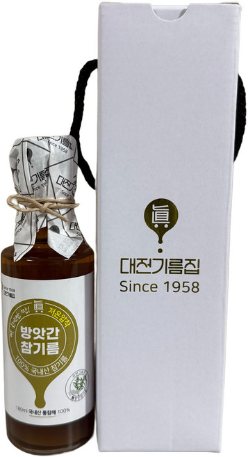 국산 참기름 선물세트, 1세트, 180ml