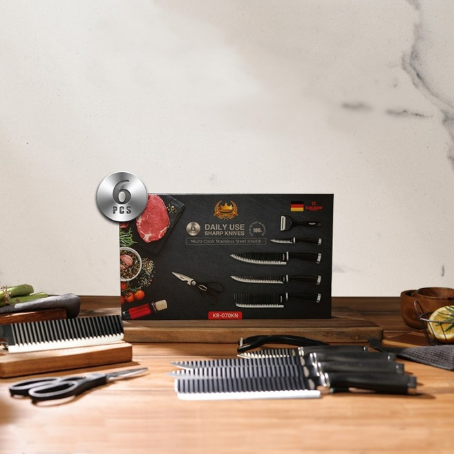 크루거070 블랙에디션 6종 식도 세트, 1개