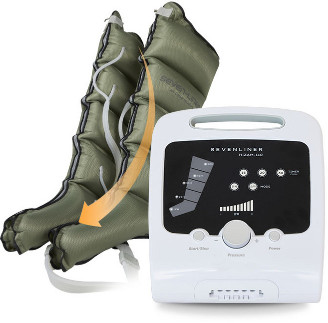 [국내제조] 공기압 발 마사지기 세븐라이너 하이잼 110 (HiZAM-110), 하이잼 110 다리 커프 기본