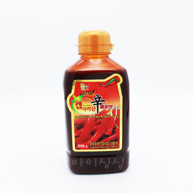 청우 더진한 캡사이신 매운맛 소스, 3개, 550g