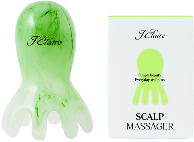 제이끌레르 문어 두피 괄사 마사지기, 라임, 1개
