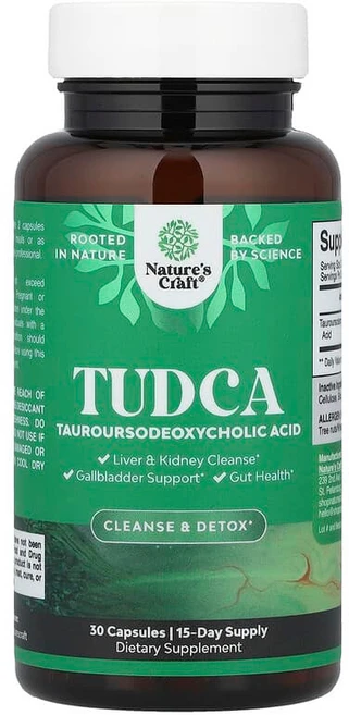 Nature's Craft TUDCA 캡슐 30정(캡슐 1정당 250mg) NCA-63919, 60 개, 30정 - 쿠팡
