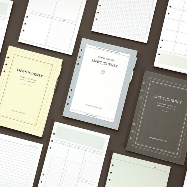 아이코닉 저니 6공 바인더 A5 다이어리 속지세트, 03 Monthly, 1개