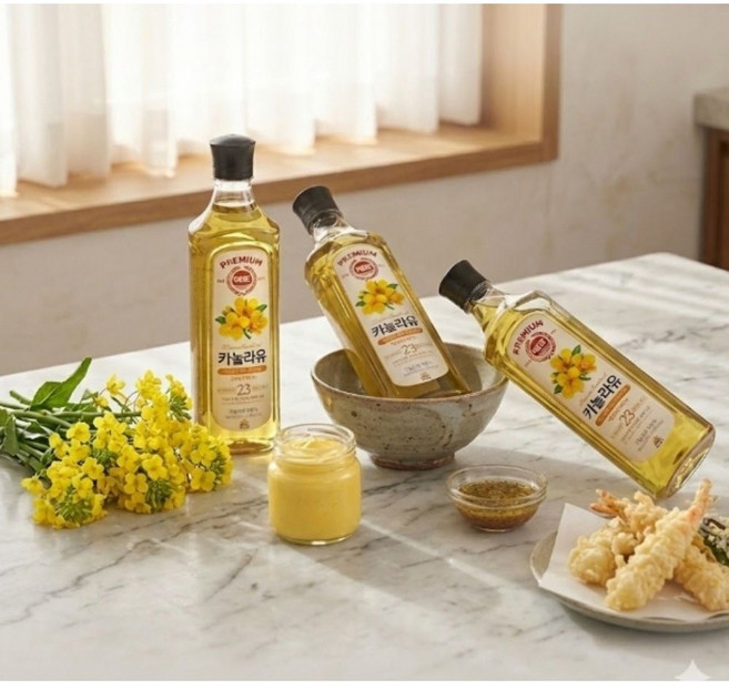 사조해표 프리미엄 카놀라유 캐나다산 원료 100퍼센트, 3개, 900ml