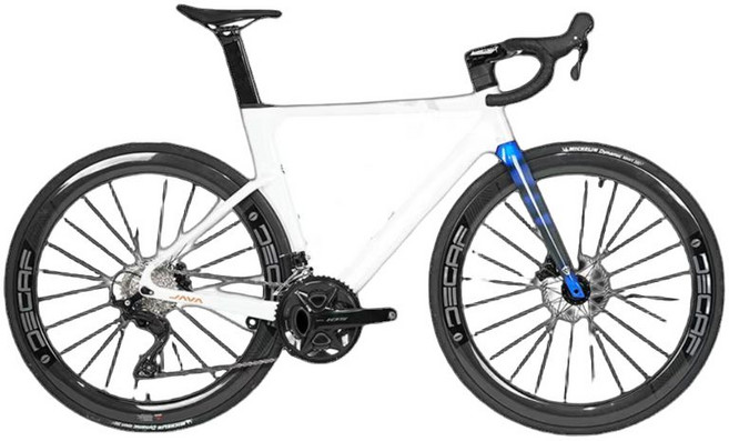 자바 푸오코 프로 카본 로드자전거 R7100 시마노 105, XS (150-168cm), 1개, C. 오프화이트