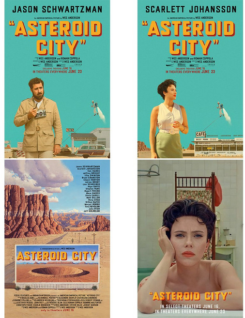 애스터로이드 시티 영화 포스터 창문 거실 욕실 가게 그림 포스터, G-8212, 21cm x 30cm, 포스터(스티커형)