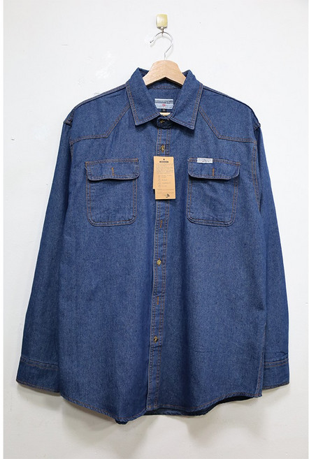 형제상회 청남방 작업복 청작업복 용접남방 용접작업복 사계절 0011A01