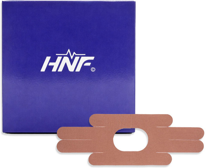 HNF 다이아몬드형 베이지 스포츠 테이핑 마라톤 러닝 손목 발목 무릎 근육 테이핑, 1세트, 10개입