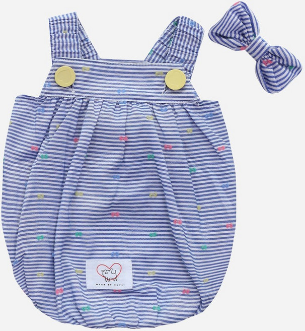 유앤펫 강아지옷 폼폼 캔디 여름 벌룬 탑 중형견 대형견 옷, 블루, 1개