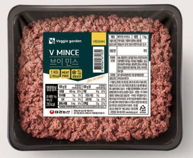 베지가든 브이민스 1kg 비건 고기 식물성 대체육, 1개