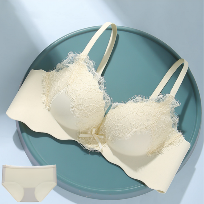 레이스 3.5cm 섹시 볼륨업 노와이어 브라 팬티 세트