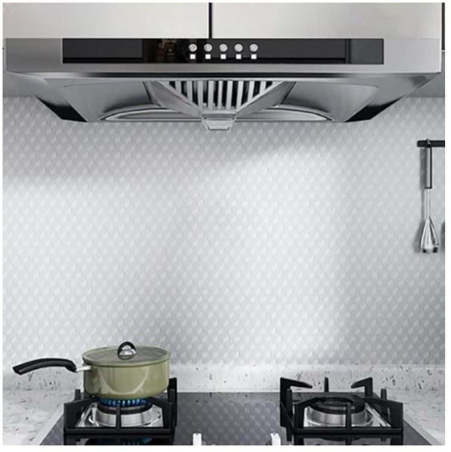 싱크대 기름때 방지 알루미늄 방수 시트지 조리대 주방 렌지 오염방지 방유, 1개