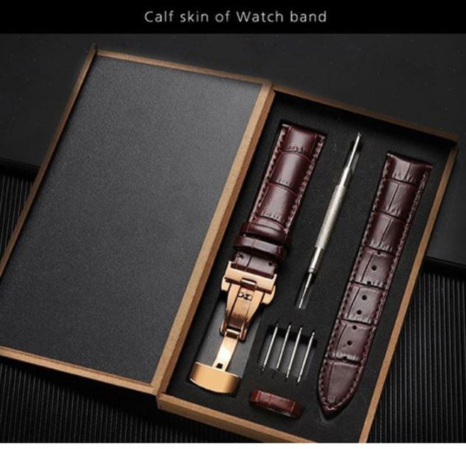 [공구세트 무료증정] 자동 디버클 소가죽 시계줄 갤럭시워치 교체가능 5color (16mm- 24mm)