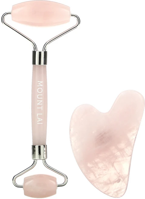 Mount Lai 로즈 쿼츠 페이셜 스파 세트 2종 세트, 1개 - 쿠팡