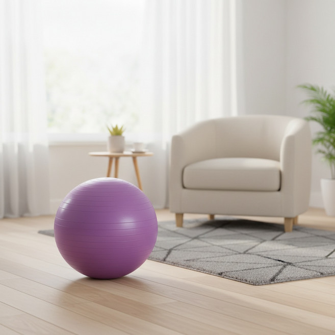 밸런스볼 아이워너 짐볼 65cm 라일락 운동, 1개