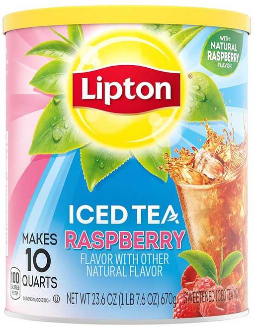 LiptON 온 레몬 아이스 티 믹스 단맛 9.8L(10쿼트) 만들기 137573, 9.8L