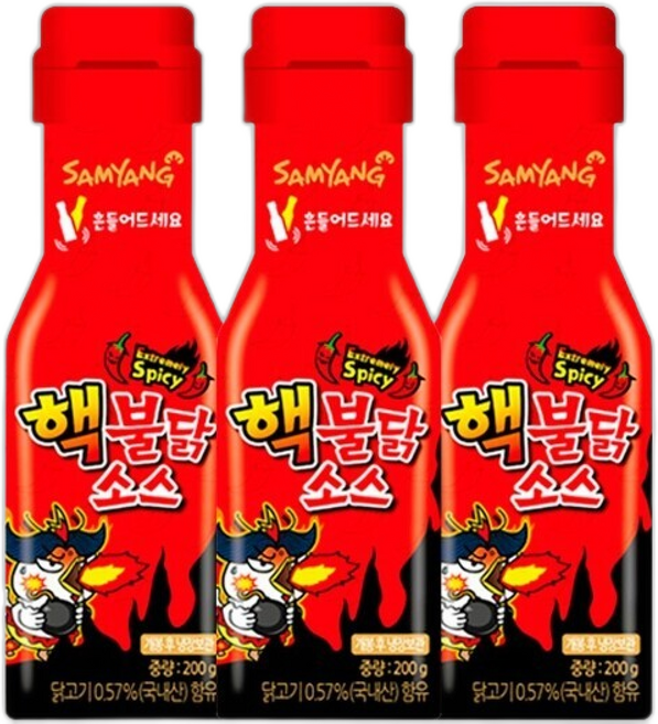 삼양 핵불닭 소스, 200g, 3개