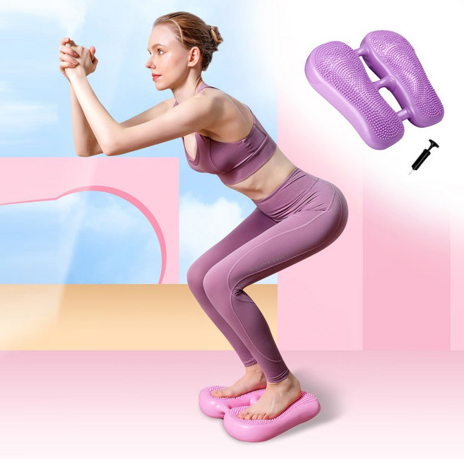 디아코니아 말랑이 스텝퍼 에어쿠션 계단오르기 다이어트 유산소 운동기구 G383, 퍼플