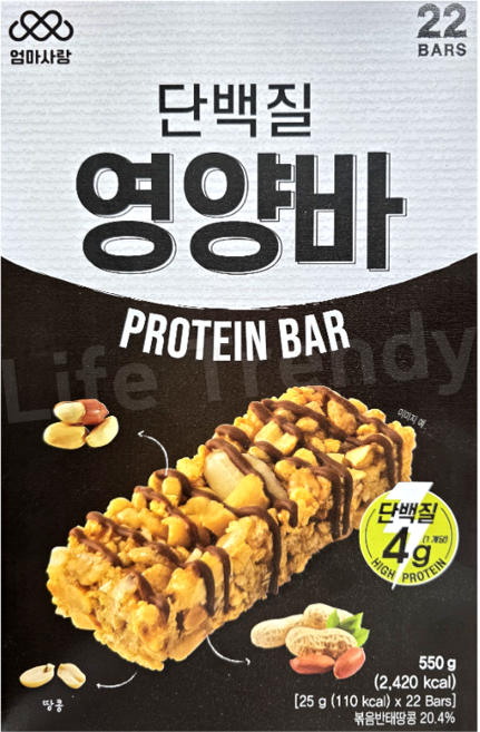 엄마사랑 단백질 영양바, 1개, 550g