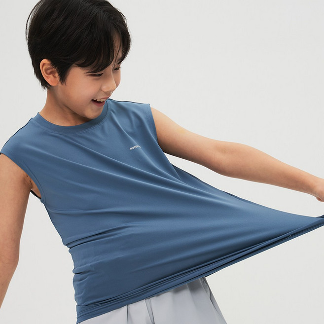 펌핑키즈 남아 기능성 나시 국내생산