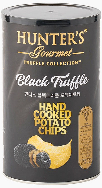 헌터스고메 수제 감자칩 블랙트러플, 150g, 3개