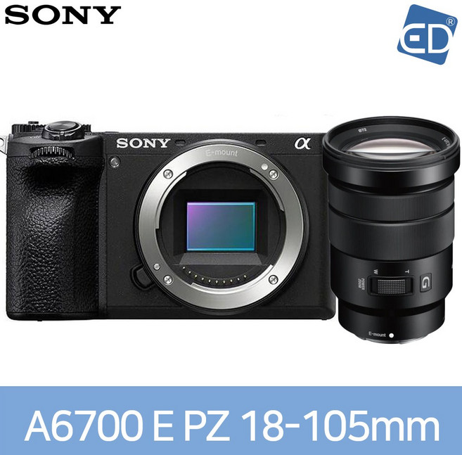 소니정품 A6700 / ILCE-6700 미러리스 카메라 /ED, 10 소니A6700+PZ18-105mm