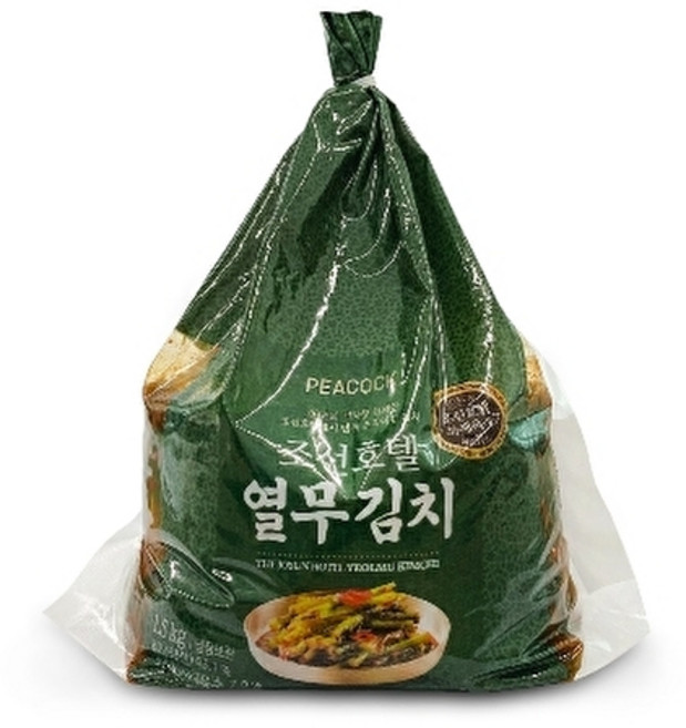 피코크 조선호텔 열무김치 3kg(1.5kg*2팩), 없음, 2개, 1.5kg