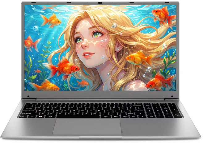 노트북 15.6인치 화면 대형 인텔 프로세서 8GB RAM 512GB SSD 사무용 WIN11 home, 회색, ESDYS1034