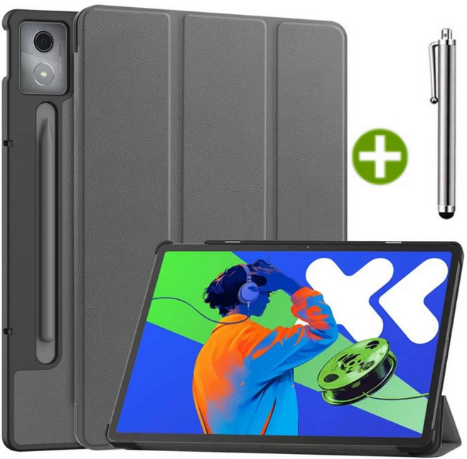 레노버탭 샤오신 패드 프로 12.7 2세대 2025 호환 케이스 커버 TB-373FU 375FC Lenovo Tab XiaoXin Pad Pro 12.7 2nd, 그레이, 1개