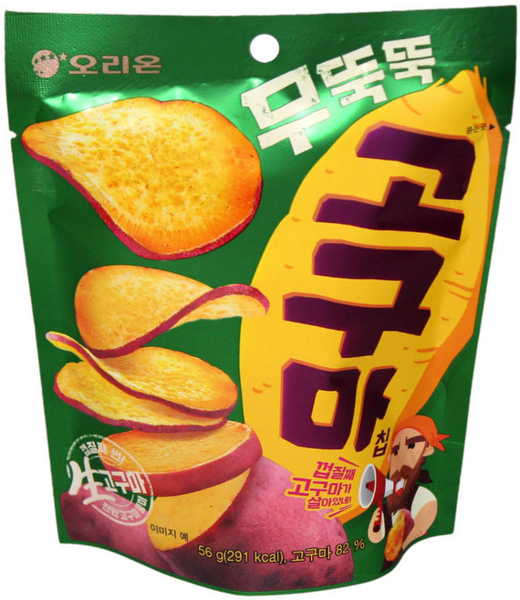 오리온 무뚝뚝 고구마칩, 56g, 6개
