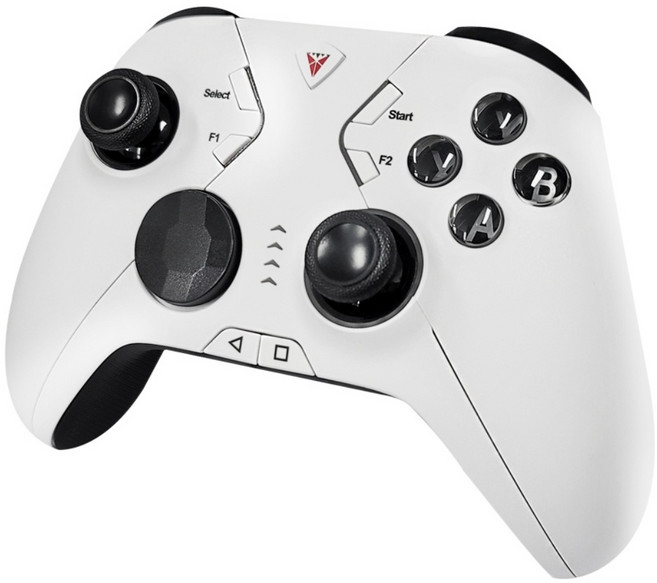 샥스 S6b 게임패드 스팀 플스리모트 피파 디아블로 원신 배그 카트라이더 블루투스 컨트롤러, 1개, 화이트