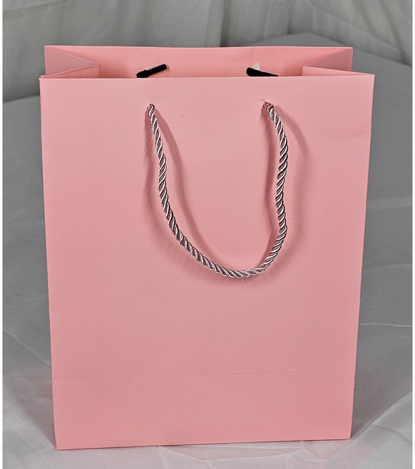 호야몰 무광코팅종이쇼핑백 두꺼운(230g) 다양한 색상 주문제작/인쇄가능 선물용, 50개, 연핑크