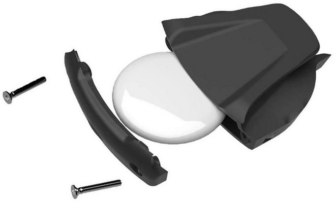 에어태그 자전거용 도난 방지 시트 쿠션 마운트 브래킷 아래 방수 케이스 로드 마운틴, 1개