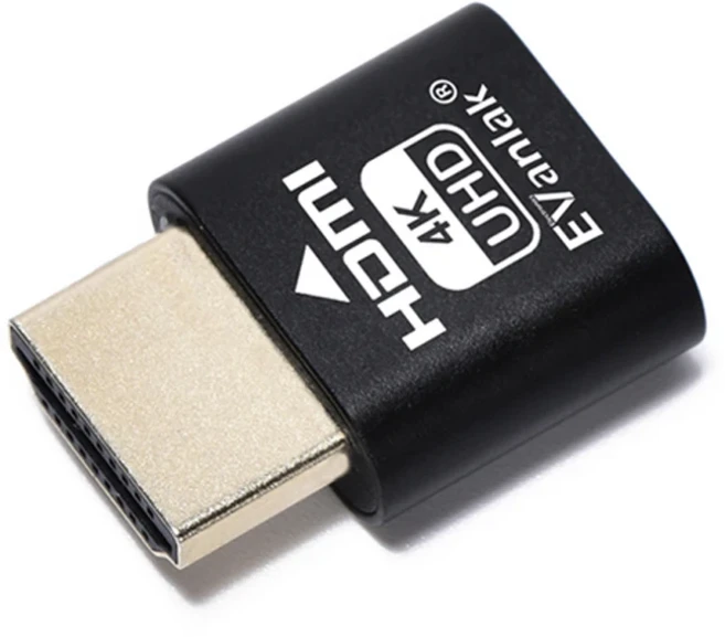 EVanlak 8K 4K120hz HDMI 가상 디스플레이 어댑터-EDID에서 탁월한 품질을 위한 모니터 커넥터를 에뮬레이트, 07 4K-1P