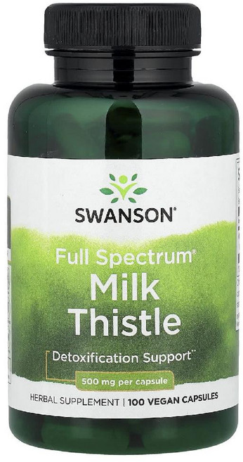 Swanson 밀크시슬 500mg 100캡슐 1병, 100정, 1개