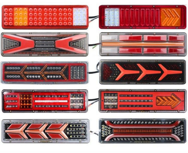트럭 브레이크등 화물차 데루등 트레일러 테일램프 화물차 램프 24V, B (좌우세트), 1개