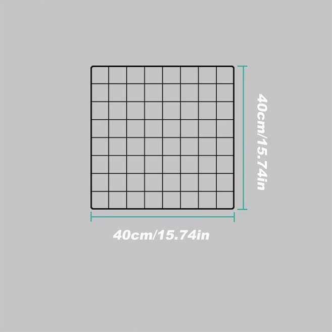 벽걸이 와이어 그리드 패널 정리함 디스플레이 다목적 메쉬 선반 거치대 알림 보드 행어, 03 Black L