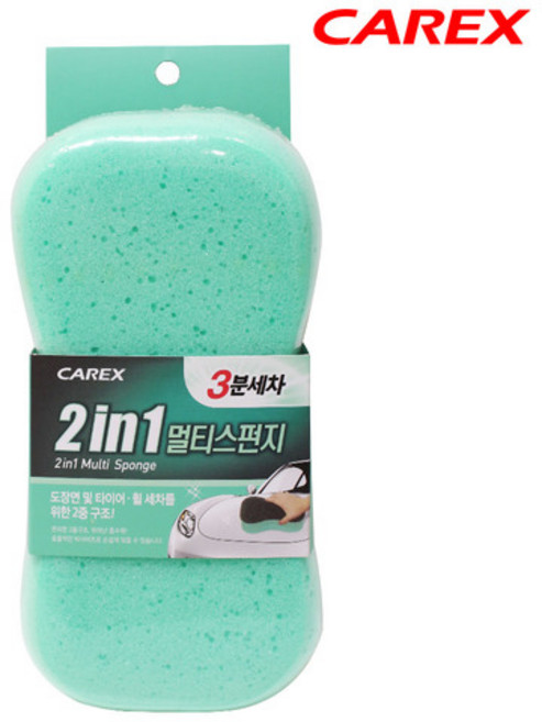3분세차 투인원 멀티스폰지 (2in1 세차스폰지), 1개
