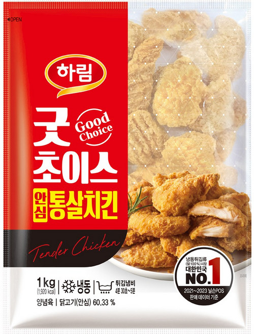 하림 굿초이스 안심통살치킨 1kg, 1개