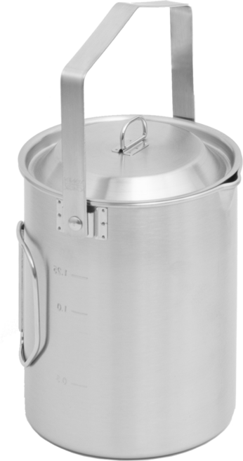 키녹스 캠핑 포트 주전자 오뎅탕 라면냄비 스테인리스 다용도 1개, 스테인리스 색상