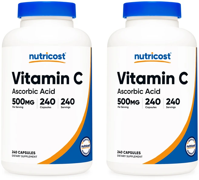 뉴트리코스트 비타민C 500MG 캡슐 240정 2병, 2개 - 쿠팡