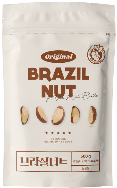 너츠브라더 26년 햇브라질너트 500g, 2개