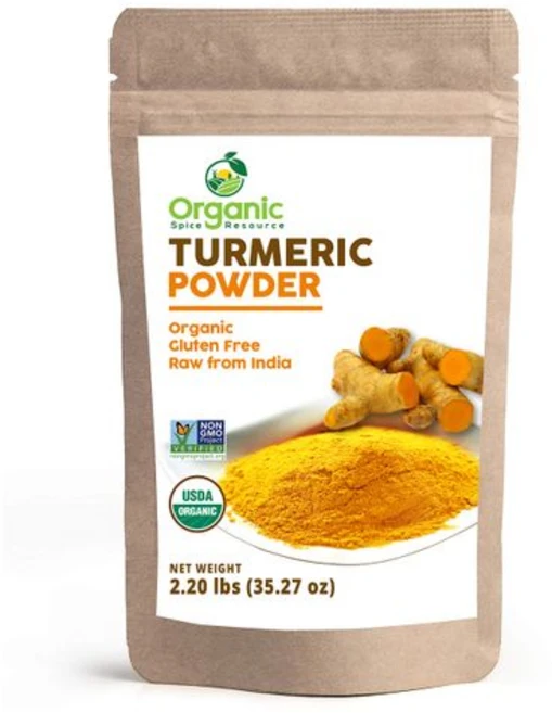 유기농 강황 가루 (커큐민 함유) | 35.27 온스 / 2 Organic Turmeric Powder w/Curcumin | 35.27 Ounce / 2.2 LBS | USDA, 35.2온스(1팩), 1개 - 쿠팡