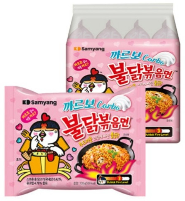 삼양 까르보 불닭볶음면 130g, 16개