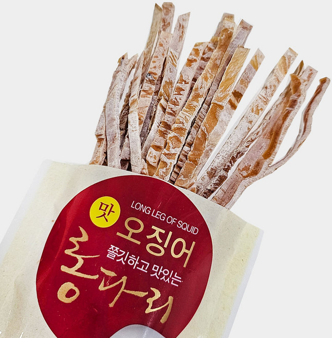 간편한 안주 담백하고 쫄깃한 누드 오징어 스틱, 1개, 40g